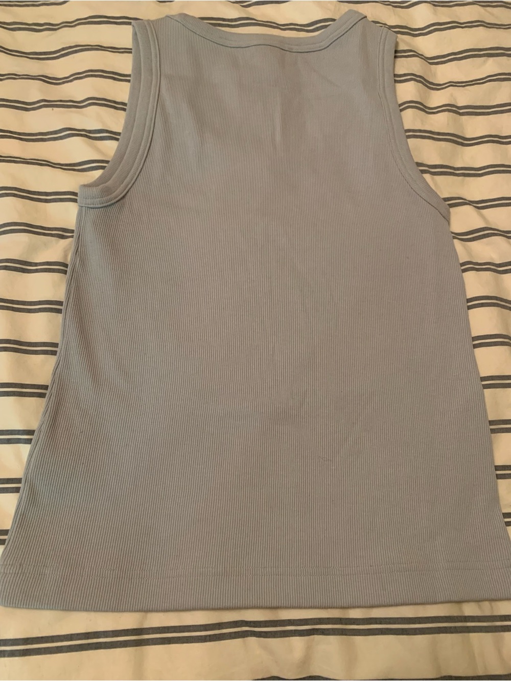 COS Light Blue Ribbed Tank - Picture 3 of 5